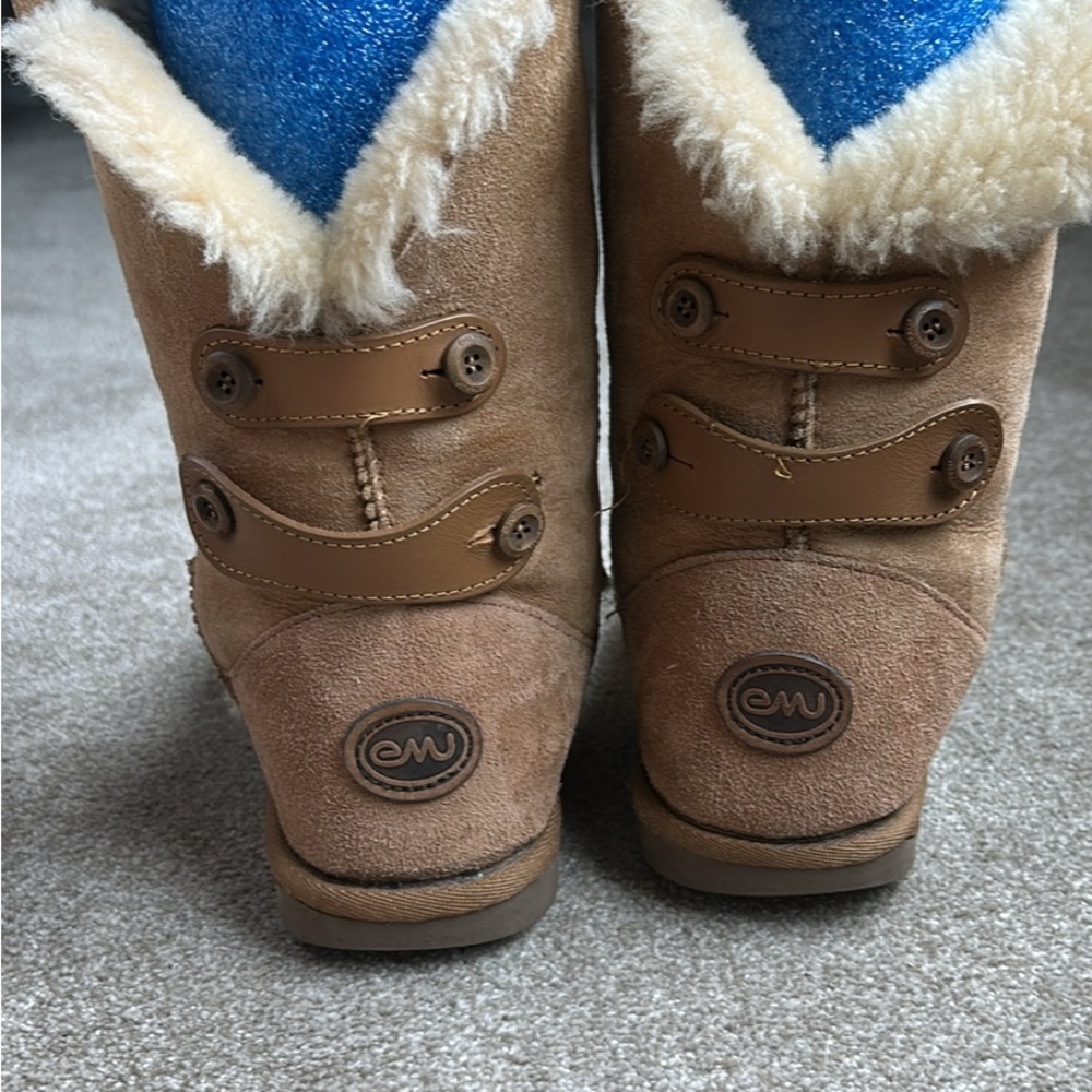 Emu Brown and Blue Winter Boots